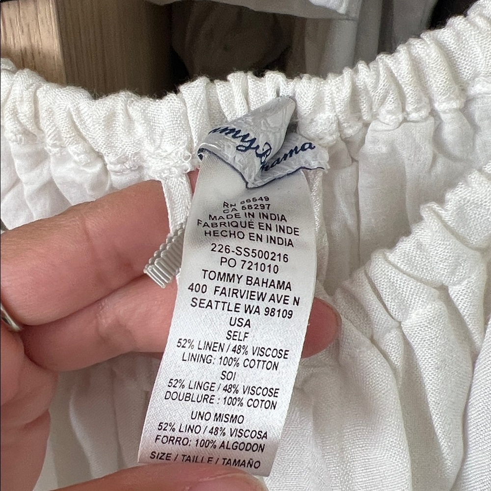 Tommy Bahama St. Lucia Coverup Dress Size L White - Picture 4 of 6